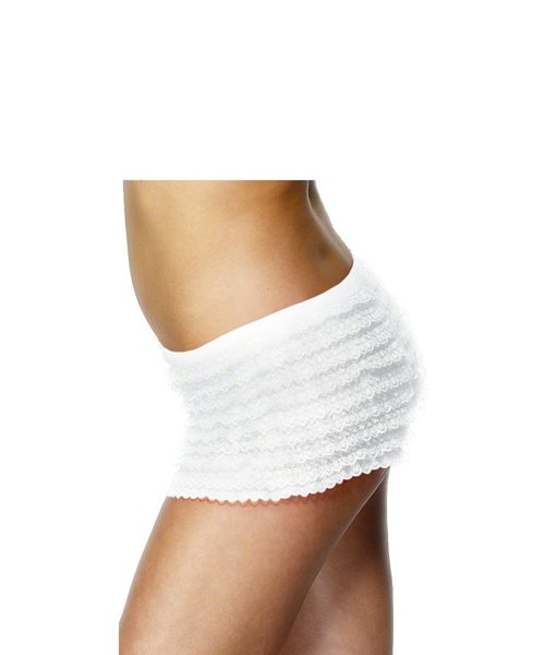 Ruffled Panties Knickers with Lace Hosiery Glamour Womens Fancy Dress Costume